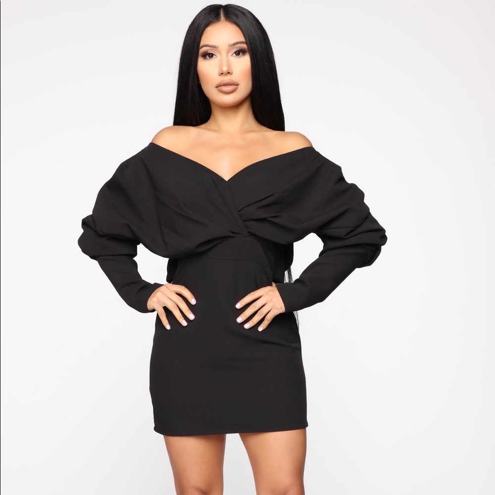 Fashion Nova XL Black Dress, new without tags!